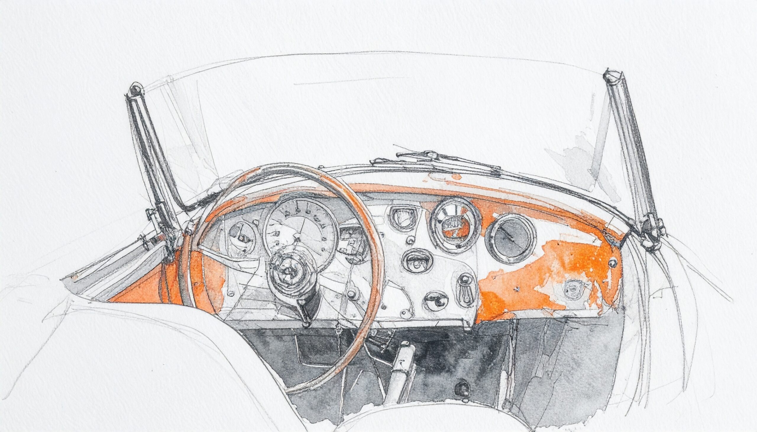 Firefly_Oldtimer car cockpit, frontal, orange overlay 476111
